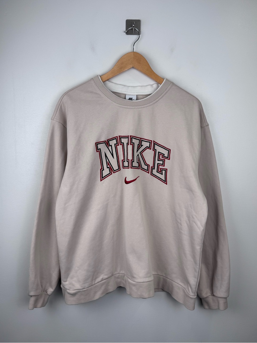 Nike x Stussy Men Embroidered Crewneck Sweater Size Large